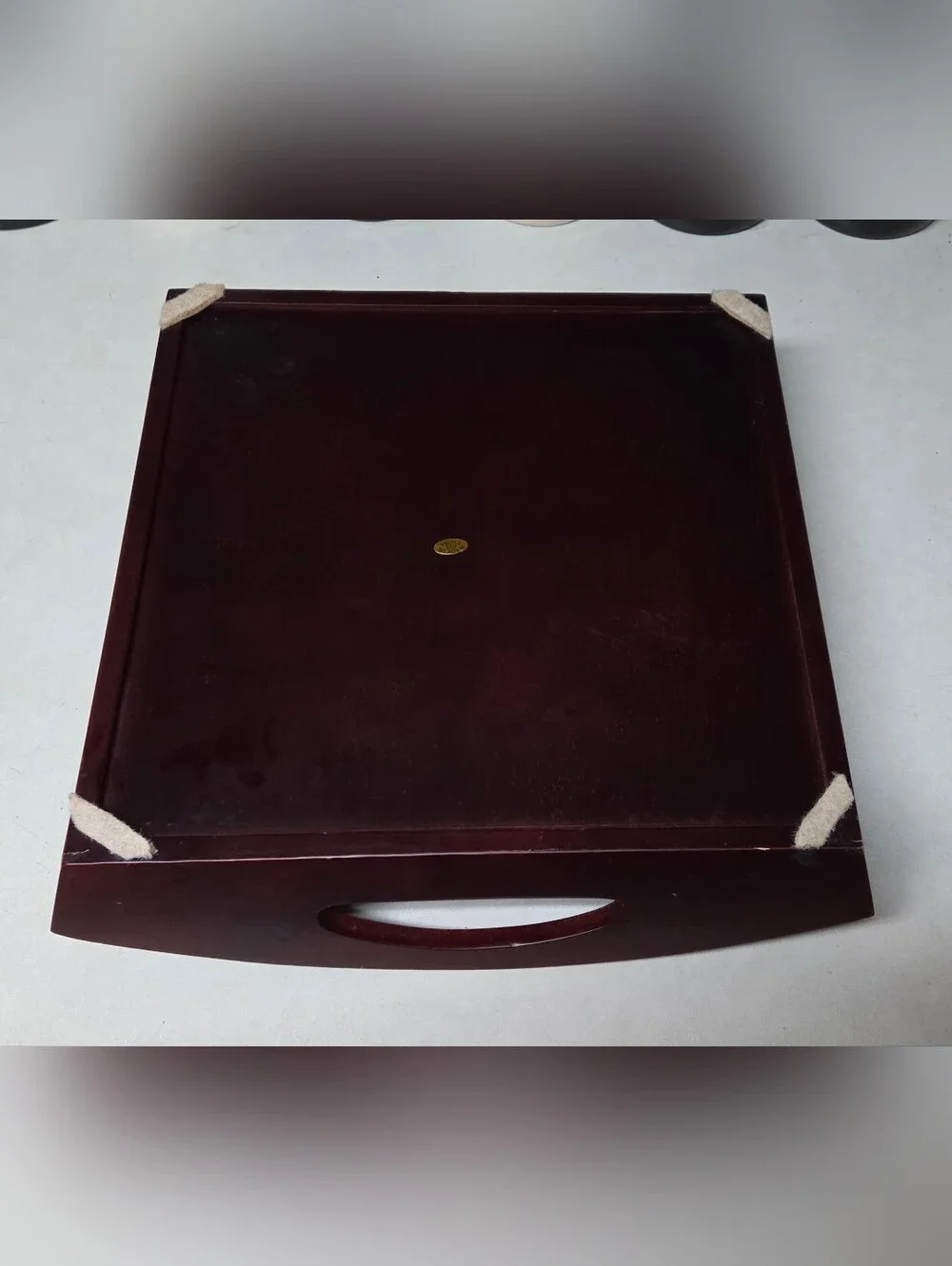 Tracy Flickinger for Certified Int'l Wooden Serving Tray Martini Cocktail
